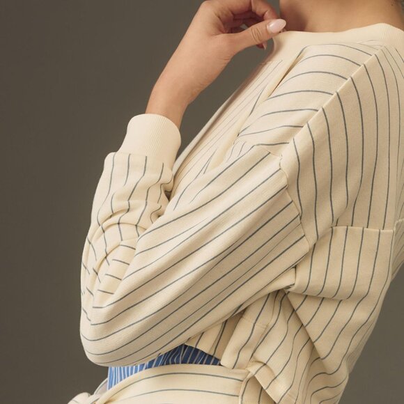 040 By Anthropologie French Terry Twofer Sweatshirt NWOT Size Medium - Picture 4 of 9